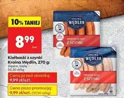 Biedronka Kiełbaski białe z szynki Kraina Wędlin oferta