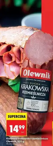 Biedronka Kiełbasa krakowska rzemieślnicza Olewnik oferta