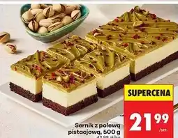 Biedronka Sernik z polewą pistacjową oferta