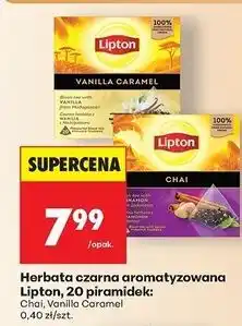 Biedronka Herbata czarna z cynamonem indonezji chai Lipton oferta