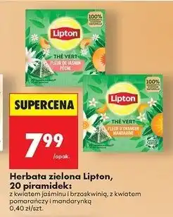 Biedronka Herbata mandarin & orange Lipton Green Tea oferta