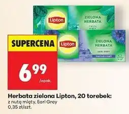 Biedronka Herbata earl gray Lipton Green Tea oferta