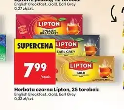 Biedronka Herbata earl grey classic Lipton Special Collection oferta
