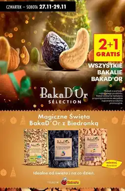 Biedronka Pistacje kalifornijskie prażone Bakad'or oferta
