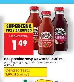 Biedronka Sok z buraków jabłkiem Dawtona oferta