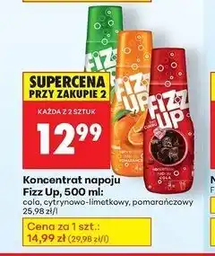 Biedronka Koncentrat napoju pomarańczowy Fizz Up oferta