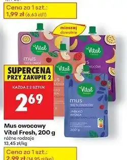 Biedronka Mus jabłko-ananas-marakuja Vital Fresh oferta