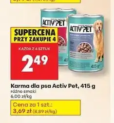 Biedronka Karma dla psa z kurczakiem i jagnięciną w sosie Activ Pet oferta