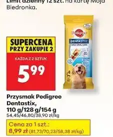 Biedronka Przysmak dla psa duże rasy Pedigree Dentastix oferta