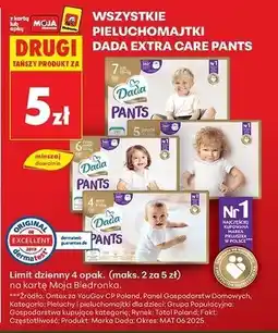 Biedronka Pieluszki dla dzieci 4 Dada Extra Care oferta