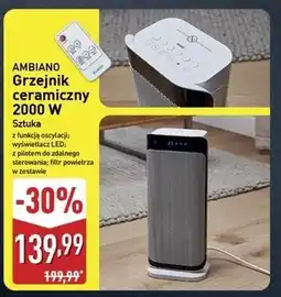 ALDI Grzejnik ceramiczny 2000 w Ambiano oferta
