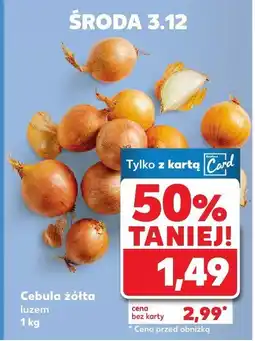 Kaufland Cebula żółta luzem 1 kg Kaufland oferta