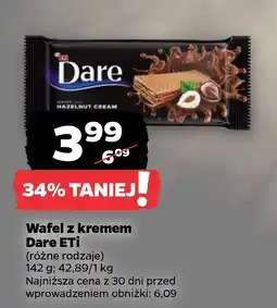Netto Wafel z kremem różne rodzaje Dare ETi oferta