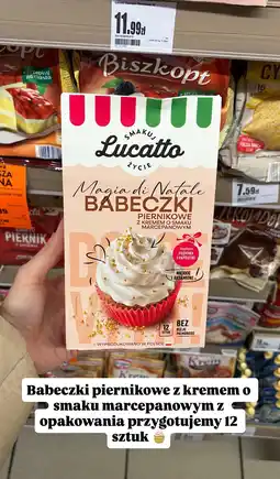 Intermarche Babeczki piernikowe z kremem o smaku marcepanowym Magia di Natale Lucatto oferta