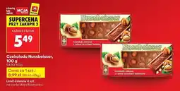 Biedronka Czekolada mleczna z całymi orzechami laskowymi 100 g Nussbeisser oferta