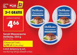 Biedronka Serek Mascarpone, 250 g Delikate oferta
