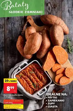 Biedronka Bataty słodkie ziemniaki na wagę Biedronka oferta