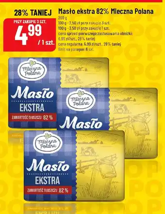 Masło ekstra 82% Mleczna Polana