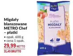 Makro Płatki Migdały blanszowane METRO Chef oferta