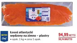 Makro Łosoś atlantycki wędzony na zimno – plastry METRO Chef oferta