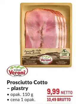Makro Prosciutto Cotto plastry Veroni oferta