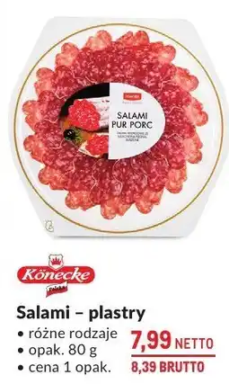 Makro Salami plastry różne rodzaje Kameckie oferta