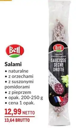 Makro Salami naturalne z orzechami z suszonymi pomidorami z pieprzem Bell oferta