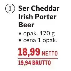 Makro Ser Cheddar Irish Porter Beer Makro oferta