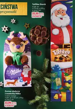 Makro Zestaw słodyczy z maskotką Milka różne rodzaje oferta
