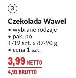 Makro Czekolada Wawel wybrane rodzaje oferta