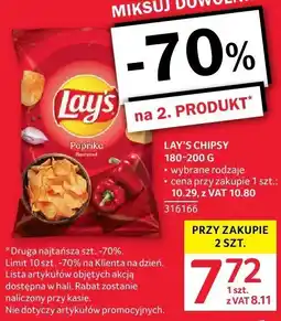 Selgros Chipsy Lay's 180-200 g oferta