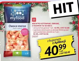 Selgros Krewetki gotowane, obrane, koktajlowe 16-20 400g myToo! myfood oferta