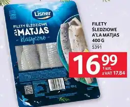 Selgros Filety śledziowe a la Matjas Harmonijne 400g Lisner oferta