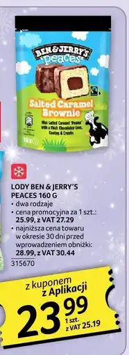 Selgros Lody Ben & Jerry's Peaces Salted Caramel Brownie oferta