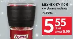 Selgros Młynek 47-110g wybrane rodzaje Prymat oferta
