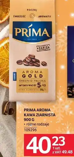 Selgros Kawa PRIMA AROMA GOLD ziarnista 900 g oferta
