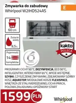 Kakto Zmywarka do zabudowy Whirlpool oferta