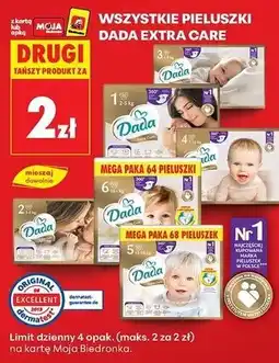 Biedronka Pieluchy Dada Extra Care oferta