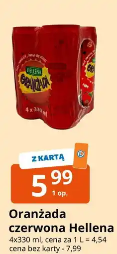 E.Leclerc Oranżada czerwona Hellena oferta