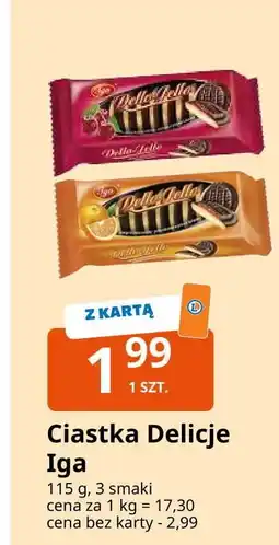 E.Leclerc Biszkopty z galaretką dello jello pomarańczowe Iga oferta