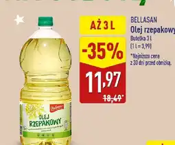 ALDI Olej rzepakowy 3 l Bellasan oferta