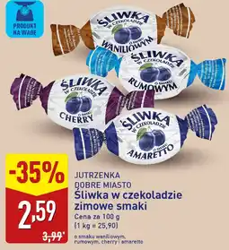ALDI Śliwka w czekoladzie zimowe smaki rumowym Dobre Miasto oferta