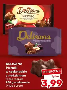 Kaufland Pierniki w czekoladzie Delisana różne rodzaje oferta