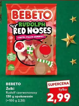 Kaufland Żelki Rudolph czerwononosy Bebeto oferta
