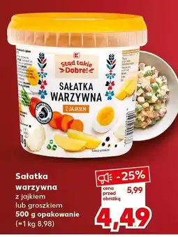 Kaufland Sałatka warzywna z jajkiem lub groszkiem Stąd takie Dobre! oferta
