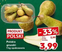 Kaufland Gruszki polskie opakowanie Kaufland oferta