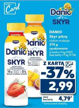 Kaufland Jogurt Danio Skyr pitny różne rodzaje oferta