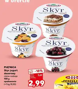 Kaufland Jogurt Piątnica Skyr deserowy różne rodzaje oferta