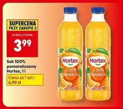 Biedronka Sok 100% pomarańczowy Hortex, 1l oferta