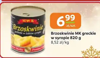 Brzoskwinie w syropie MK